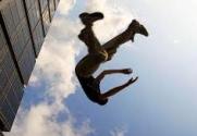 wearing Parkour shoes